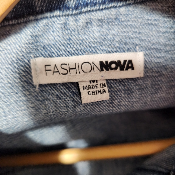 Fashion Nova denim Yacket - Picture 3 of 7